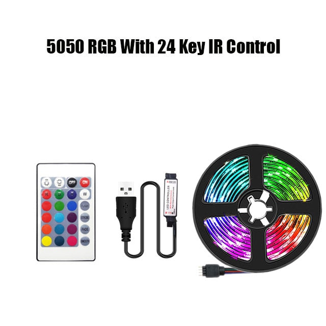 Bluetooth USB Led Strips DC 5V Lights RGB 5050 Led Lighting Lamp Light Phone APP Control For TikTok Light TV BackLight Party