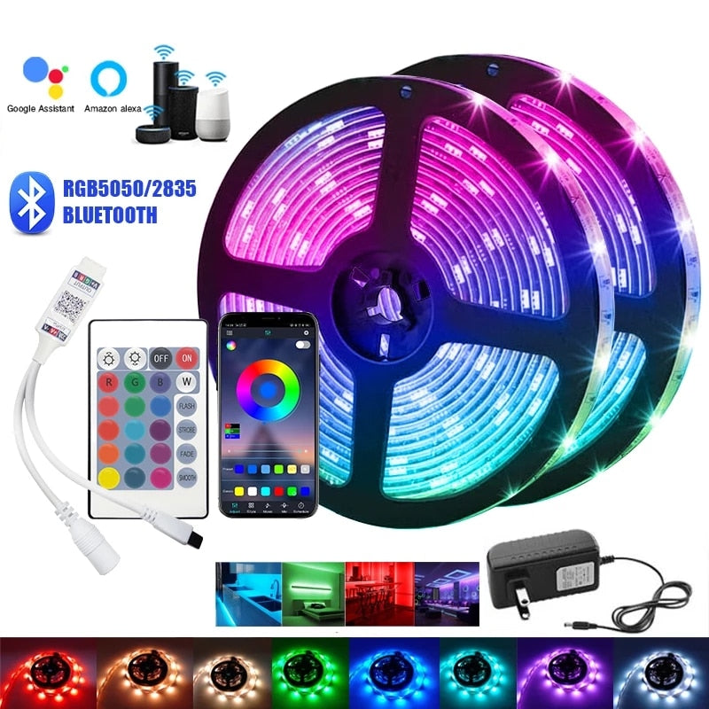 Waterproof Flexible Ribbon luces led light strip + IR WiFi Controller