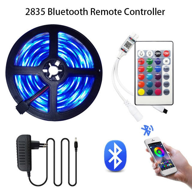 Waterproof Flexible Ribbon luces led light strip + IR WiFi Controller