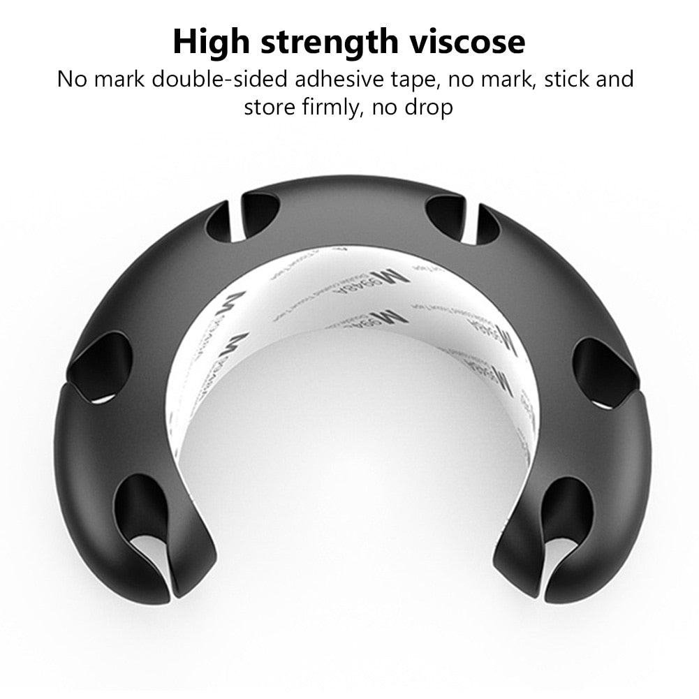 7 Holes Cable Organizer Cable Protector Winder Desktop Cord Tidy Management Clips Mouse Keyboard Earphone Wire Organize Holder