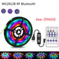 LED Strip Light RGBIC WS2812B SMD 5050 Bluetooth Remote Rainbow Chasing Effect Flexible Diode Tape 20M TV BackLight Room Decor
